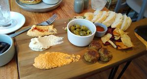 Meze Platter at Potts Coffee in Liverpool
