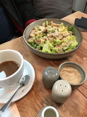 Caesar salad at Potts Coffee in Liverpool
