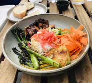 Healthy vegan food at Potts Coffee in Liverpool