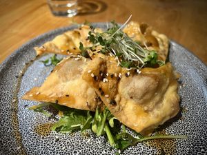 Jackfruit wontons  at The Fat Duck in Te Anau