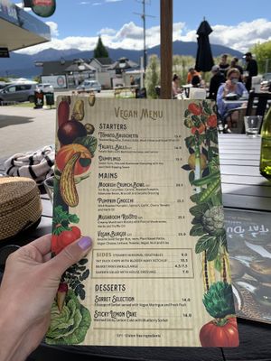 Menu at The Fat Duck in Te Anau