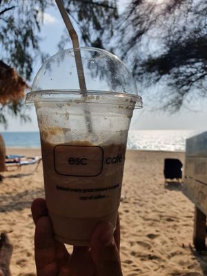 Hazelnut Latte😍 at Escape Cafe in Koh Lanta