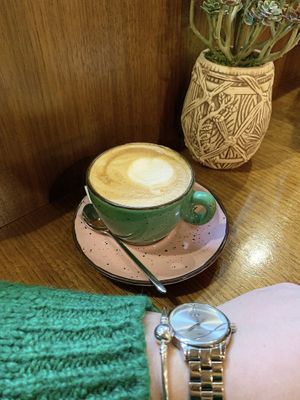 Vegan Cappucino  at Roots in Zagreb