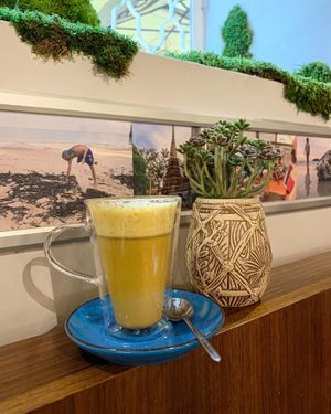 Golden Milk Latte  at Roots in Zagreb