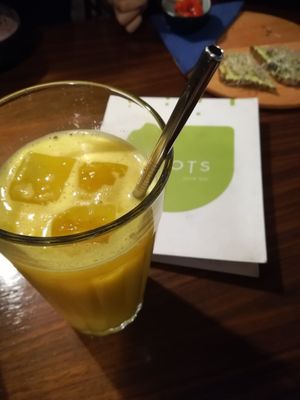 Fresh orange juice at Roots in Zagreb