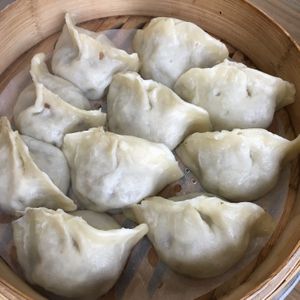 Vegan dumplings at Chuán Xiáng Yuán 傳祥園素食 in Taichung