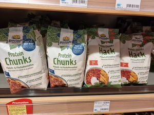 Protein chunks at Naturata in Dudelange