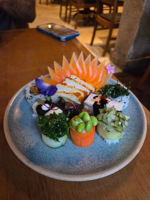 Combinado vegano at Djapa Moema in Sao Paulo