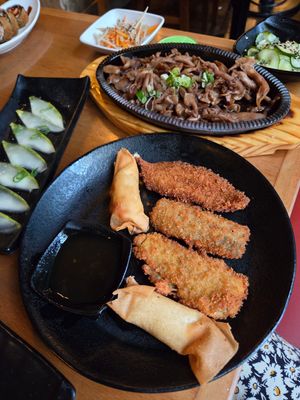 Entradas fritas at Djapa Moema in Sao Paulo