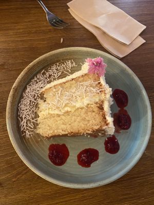 Coconut cake  at Khu Khu in Auckland