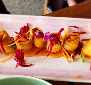 Kumara Spring Rolls at Khu Khu in Auckland