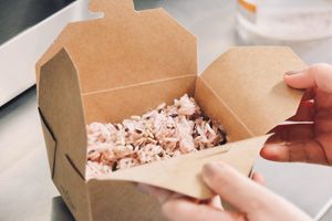 Takeaway rice at Khu Khu in Auckland