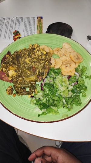 Full plate at SoulFoods Farmacy in East London