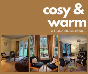 2 living cosey living rooms available to relax in at Claridge House in Lingfield
