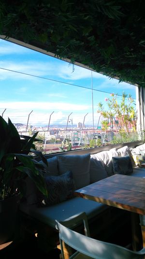 Terrassa with view on the city at Quinto Quinta in Barcelona