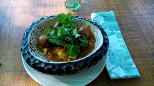 Meatballs in curry at Quinto Quinta in Barcelona