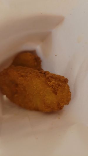 Vegan nuggets at Pans & Company - Gran Vía in Madrid