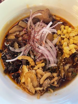 Vegan hell ramen level 2  at Strings Ramen in Chicago