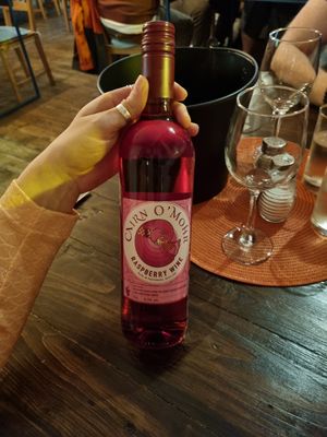 Raspberry wine at Rad Apples in Dundee