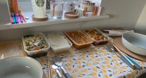 Pad Pak, Sticky Rice, Panang, Pad Med Mamuang  at Thai Street in Norwich