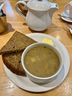 Soup of the day: leek and potato   at The Wild Flour in Newtonmore