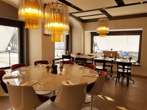 Upstairs seating at Molino - Select in Zurich