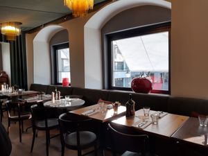 Upstairs seating at Molino - Select in Zurich