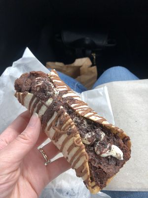 Brownie Taco  at Crust and Crumble in Asbury Park