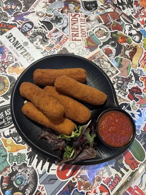 Vegan mozzarella sticks   at Crust and Crumble in Asbury Park