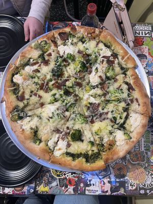 “BIANCA” vegan white pizza   at Crust and Crumble in Asbury Park