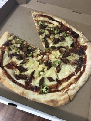 The pizza that fell to earth  at Crust and Crumble in Asbury Park