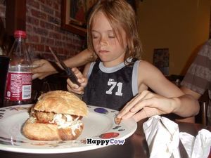 My son couldn't figure out how he was going to eat it all!! Meatball sub. at Crust and Crumble in Asbury Park