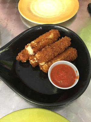 Mozzarella sticks!! 🙌🏽 at Crust and Crumble in Asbury Park