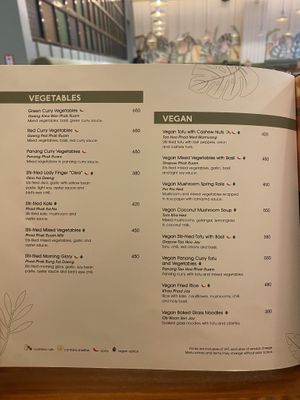 Vegan menu!  at Mango Tree - Ayala Malls in Paranaque