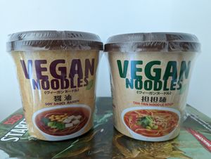 Vegan cup noodles in collab with T's 🥹 at NRT - T's Tantan - T1 in Narita