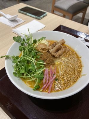 Sesame tantanmen with cashu and cheese   at NRT - T's Tantan - T1 in Narita