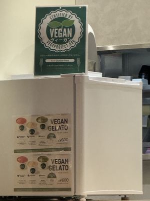 Vegan gelato .  at NRT - T's Tantan - T1 in Narita