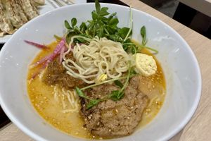 Tantanmen Special ramen (with sesame broth) 😋   at NRT - T's Tantan - T1 in Narita