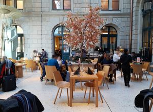 Courtyard at Sora Sushi in Zurich