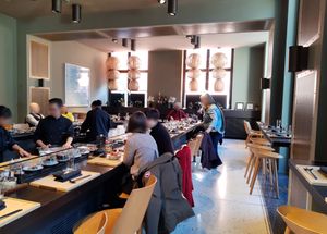 Kaiten (conveyor) at Sora Sushi in Zurich