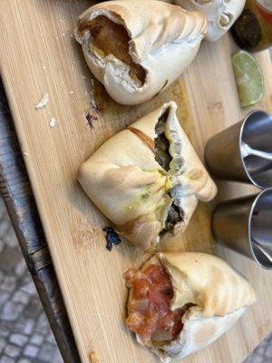 Sweet potato and mushroom were the best ones tomato also really nice only the corn one I found a bit boring😄 at Union Empanadas in Lisbon