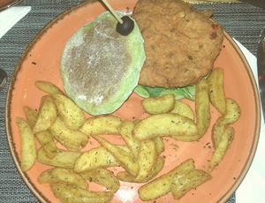 vegan burger  at Taste in Chaves