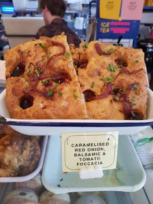 Foccacia at Siop Shop in Manchester