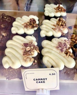 Carrot cake  at Siop Shop in Manchester