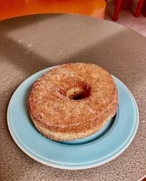 Cinnamon sugar doughnut  at Siop Shop in Manchester