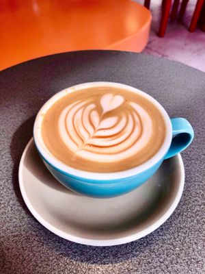 Oat latte  at Siop Shop in Manchester