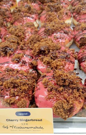 donut "Cherry Gingerbread" at Brammibal's Donuts - KaDeWe in Berlin