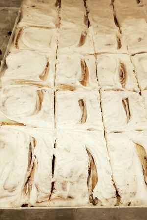 Cinnamon rolls at Brammibal's Donuts - KaDeWe in Berlin