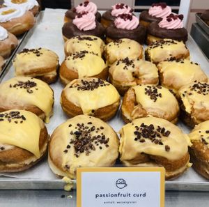 Passion fruit curd donut  at Brammibal's Donuts - KaDeWe in Berlin