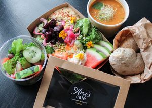 Great take away options available in biodegradable packaging😄 at Ani's Café in Porvoo